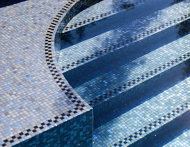 Tenerife tile pool finishing steps